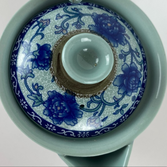 Vintage Handpainted Asian Tea set with Six small cups Milk pitcher and Sugarbowl - Picture 7 of 15